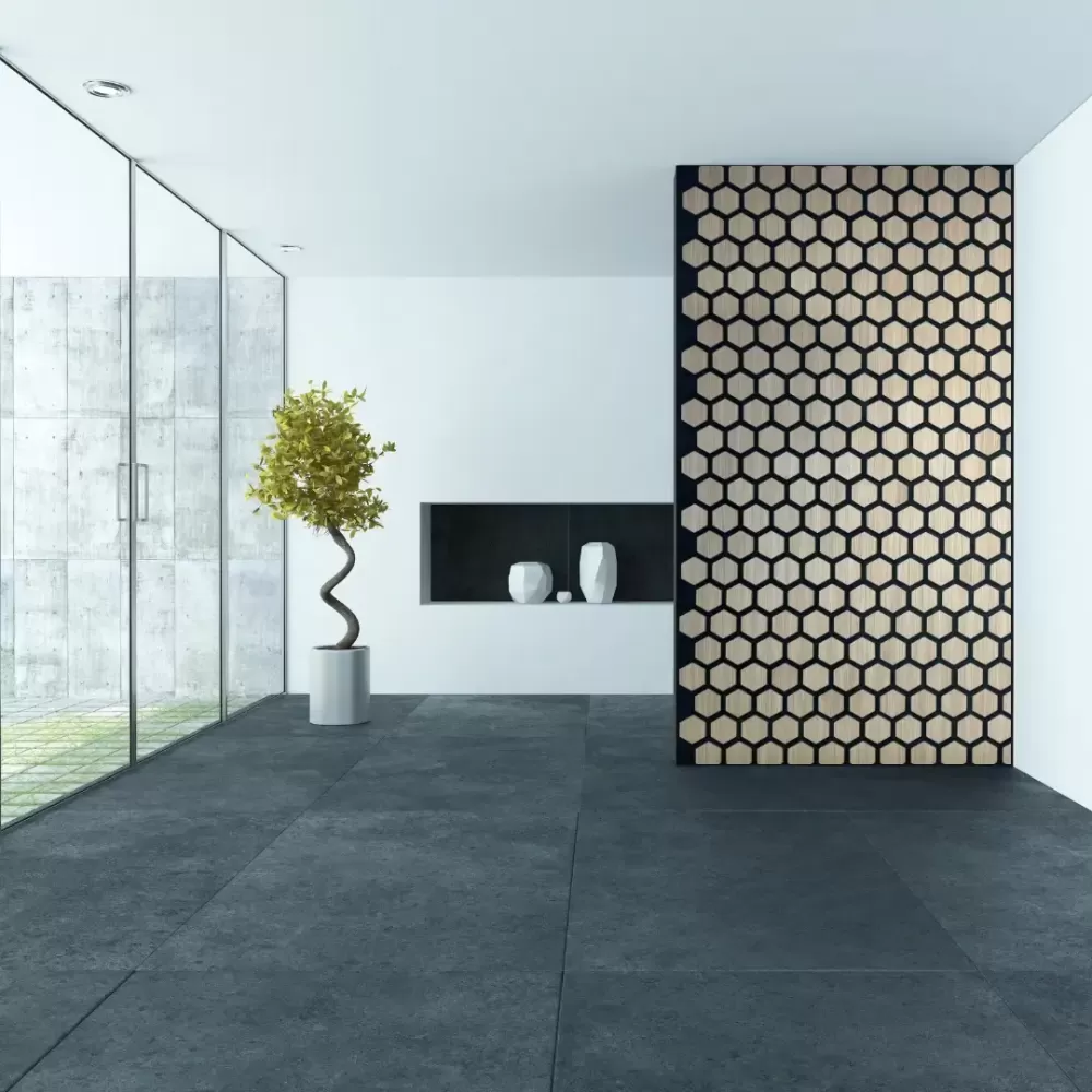 HexyBEL™ - Akustikplatte mit furniertem MDF und PET-Filz