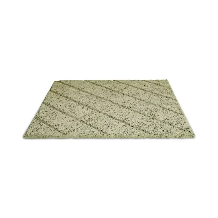 Diagonale Linien - Wood Wool Akustikpaneel aus Holzwolle