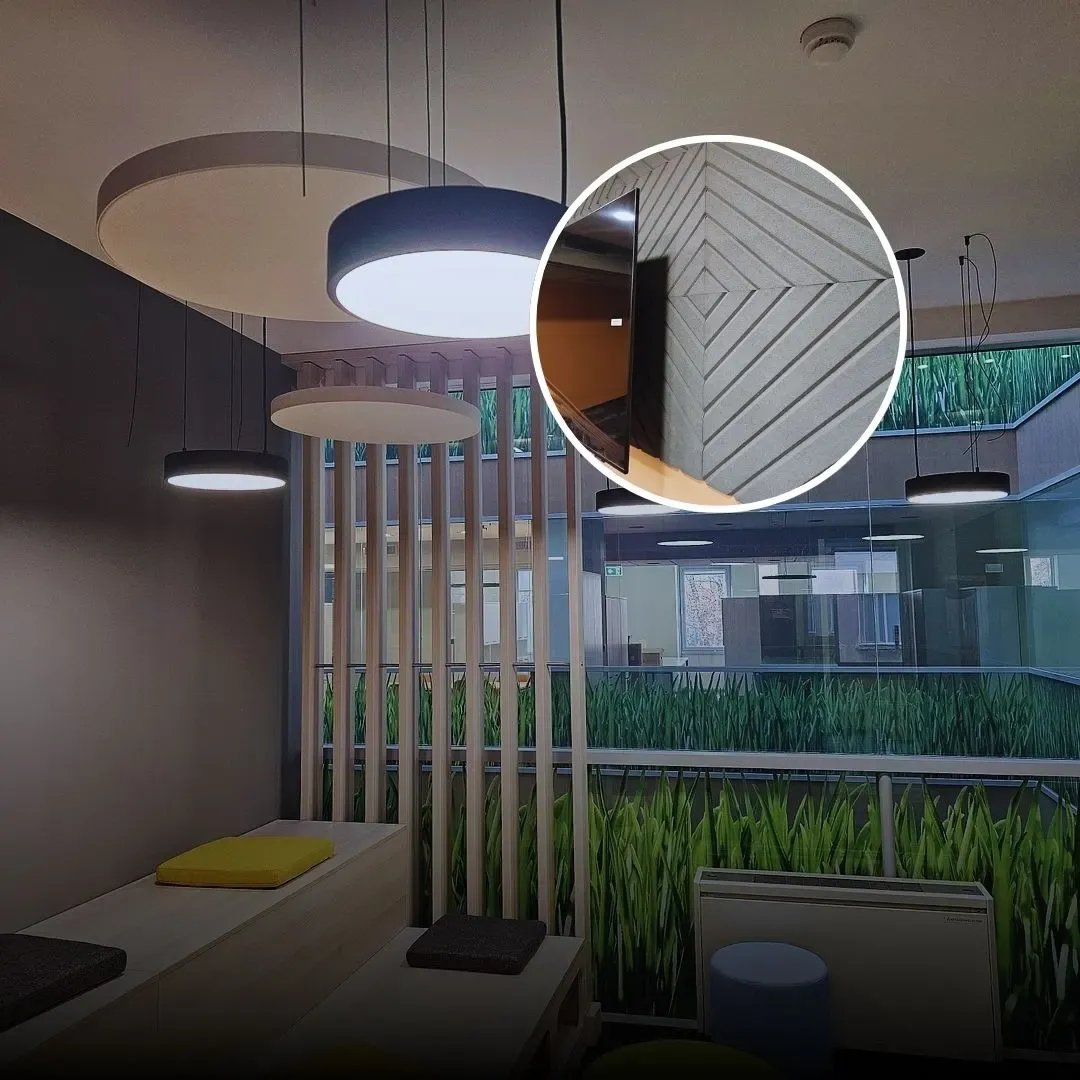 Maßgeschneiderte Akustikplatten für Büroräume